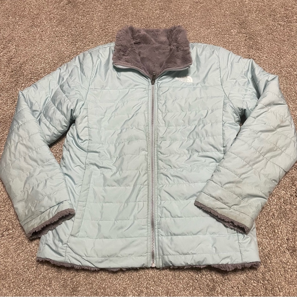 The North Face Girl’s Mossbud Swirl Reversible Jacket Size XL